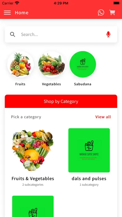 Zrzuty ekranu Madhur Super Shopee