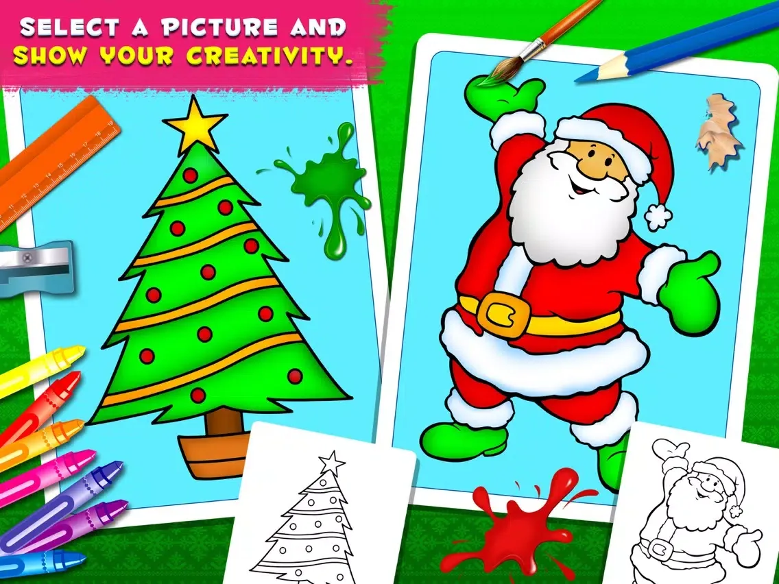 Captures d'écran de ColoringBook Christmas Holiday iPad 