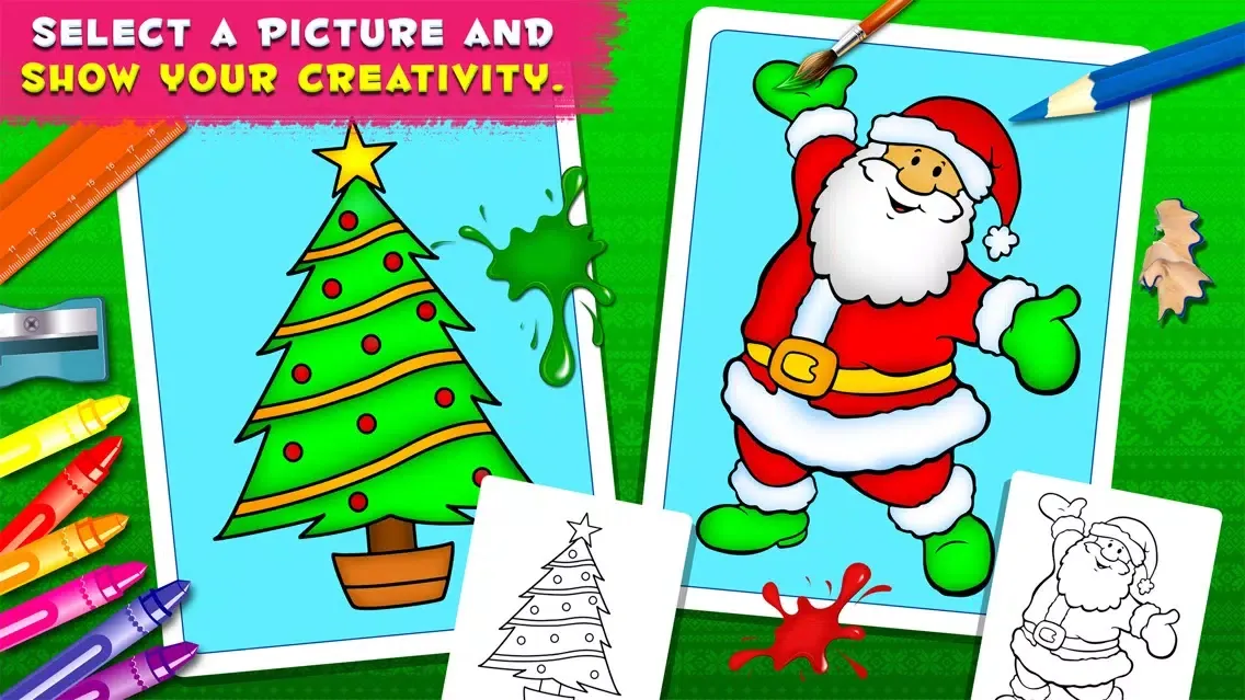 Captures d'écran de ColoringBook Christmas Holiday