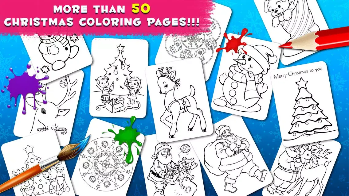 Captures d'écran de ColoringBook Christmas Holiday