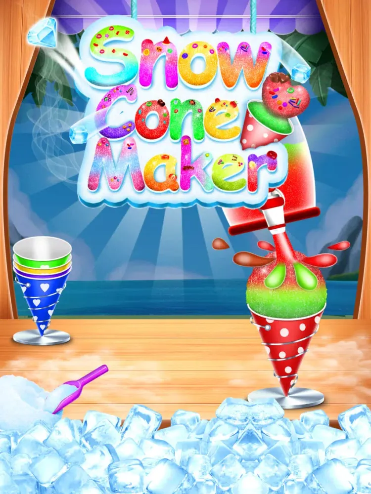 Snow Cone Maker Game iPad 应用截图