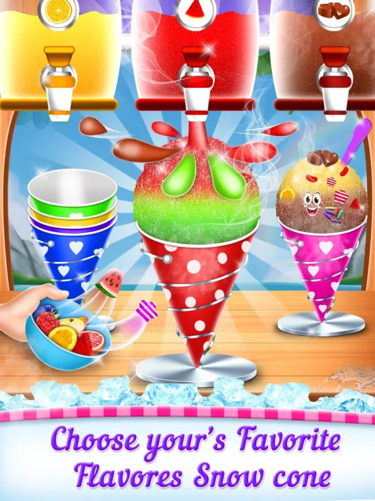 Snow Cone Maker Game iPad 应用截图