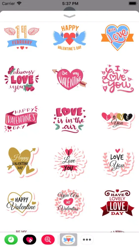Valentine Day 2019 Stickers应用截图