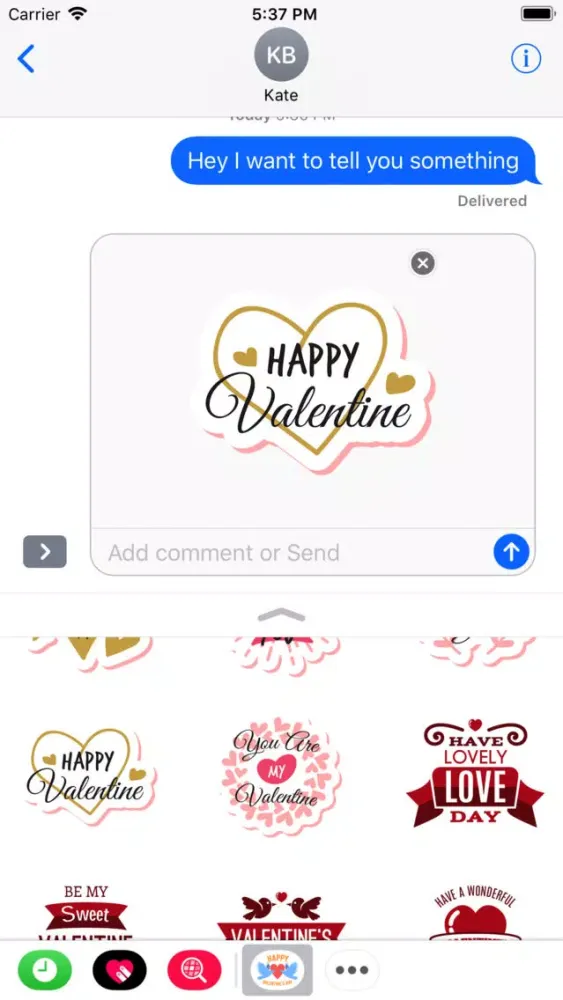 Valentine Day 2019 Stickers应用截图
