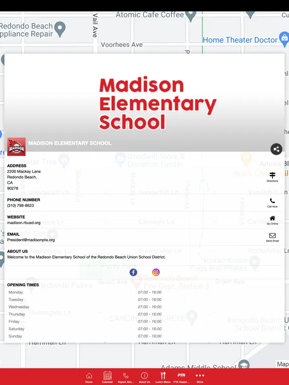 Zrzuty ekranu Madison Elementary School iPad 