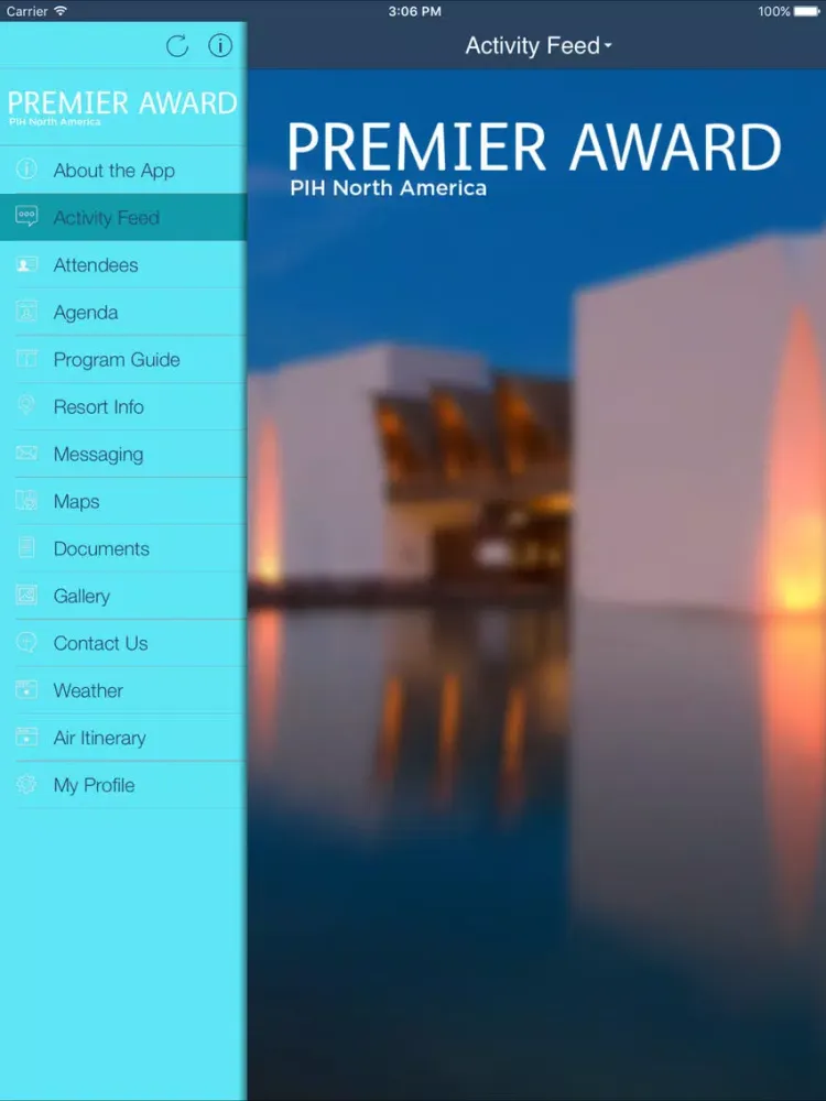 ภาพหน้าจอของ 2016 PIH Premier Award Trip iPad 