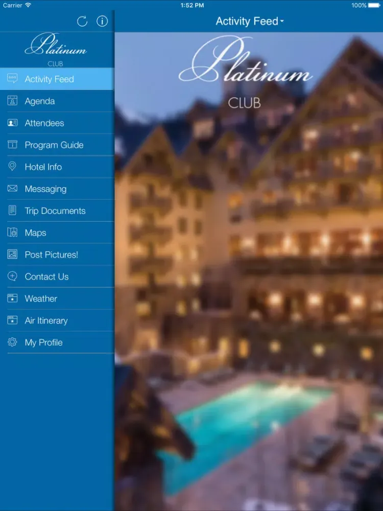 ภาพหน้าจอของ 2016 Pivot Platinum Club Trip iPad 