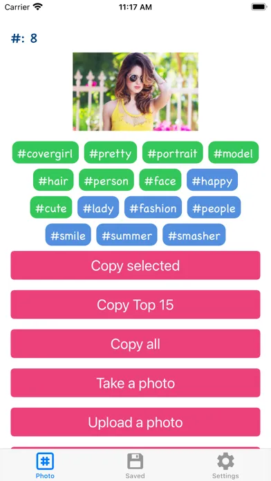 Phototag hashtag generator PRO Screenshots