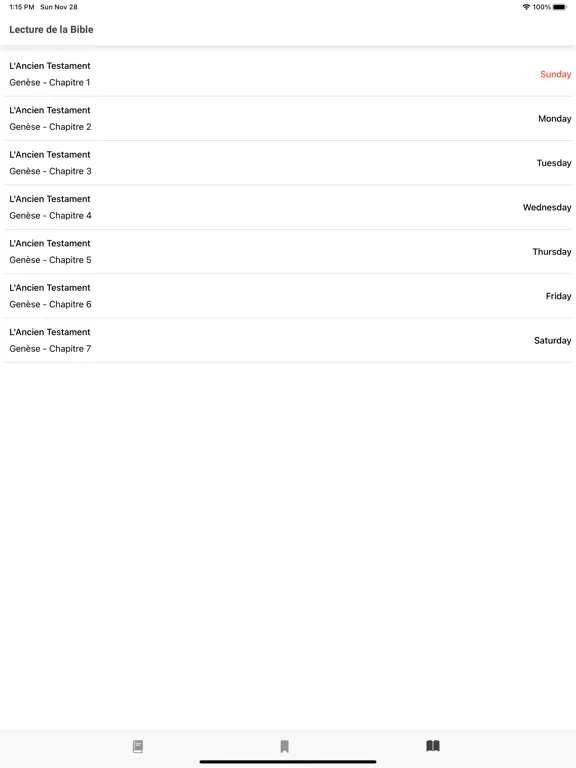 la Sainte Bible iPad  スクリーンショット