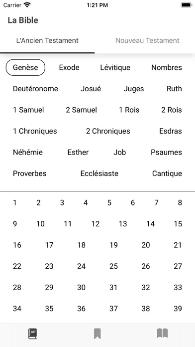 la Sainte Bible スクリーンショット