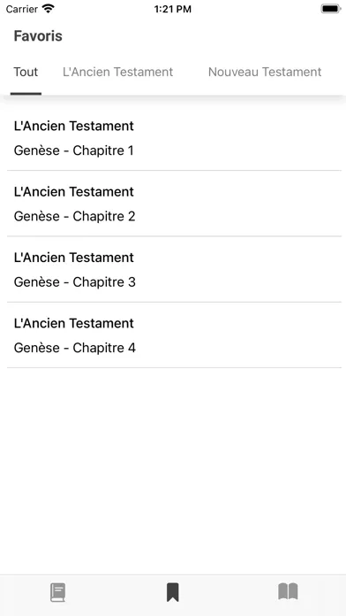 la Sainte Bible スクリーンショット