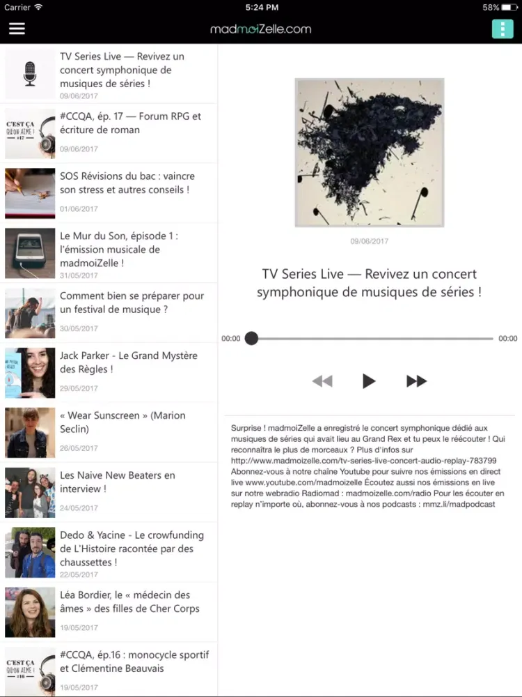 Madmoizelle iPad  Ekran Görüntüleri