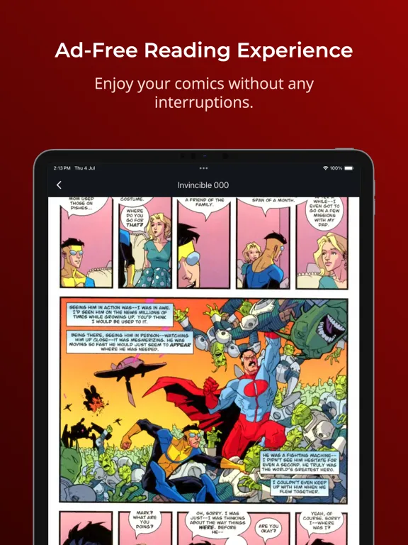 Tangkapan layar ComiQuest - comic reader iPad 