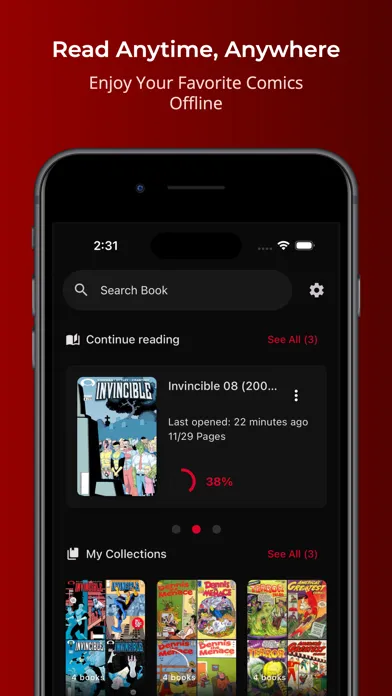 Tangkapan layar ComiQuest - comic reader