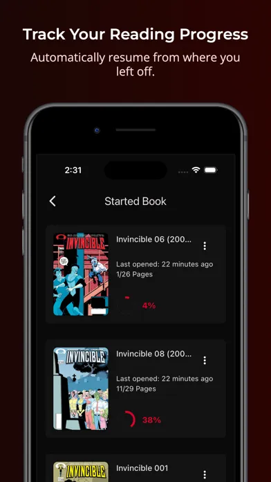 Tangkapan layar ComiQuest - comic reader