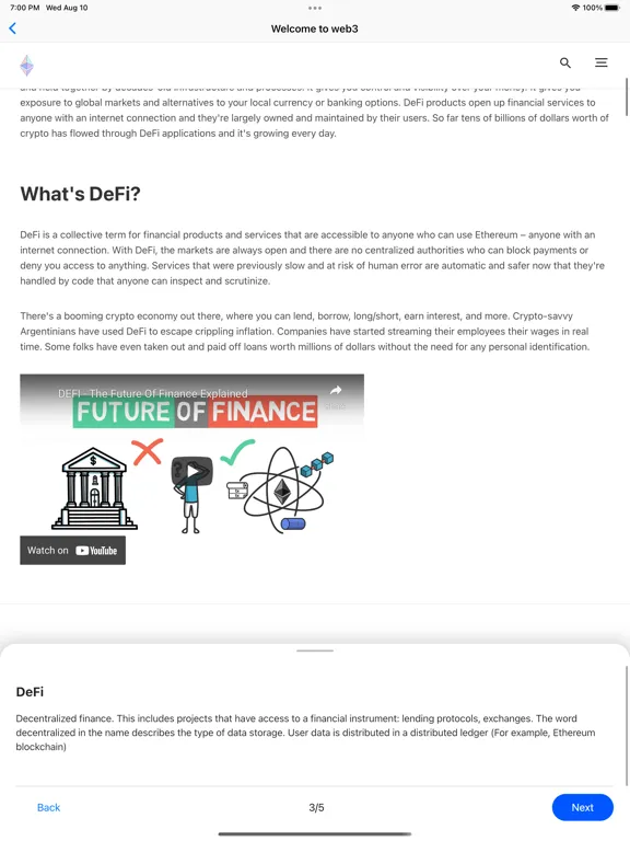 صور Mado: NFT Feed, Crypto courses iPad 