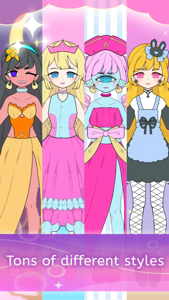 Screenshot di Princess Girl Dress up doll