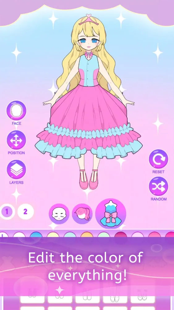 Screenshot di Princess Girl Dress up doll