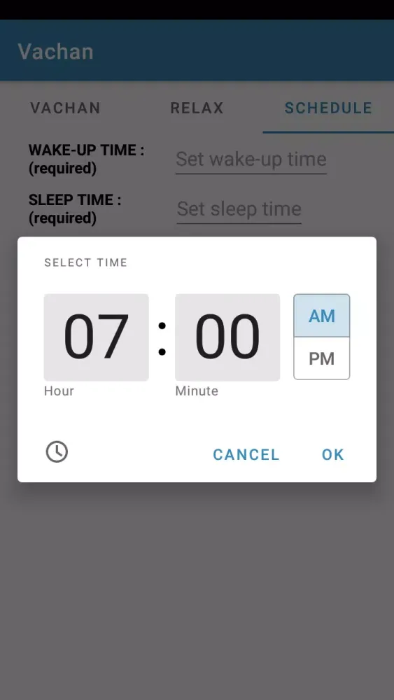 Tangkapan skrin Bible Clock