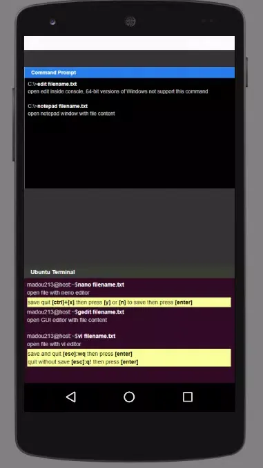 Basic Commands - Ubuntu/Window應用截圖