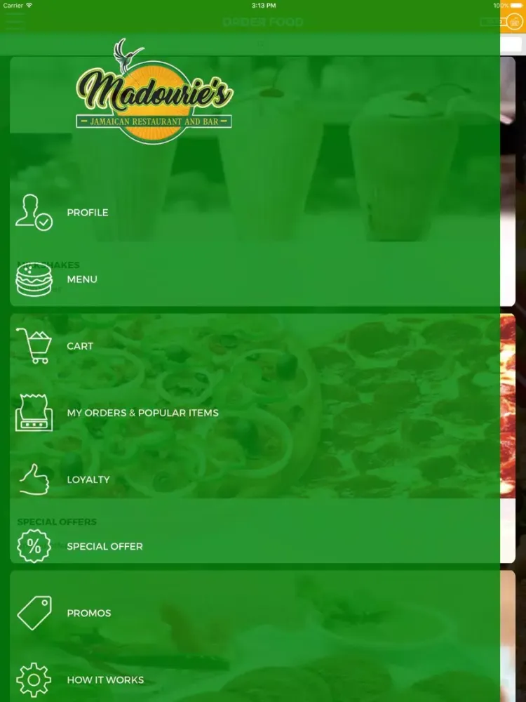 Tangkapan layar MADOURIE RESTAURANT AND BAR iPad 