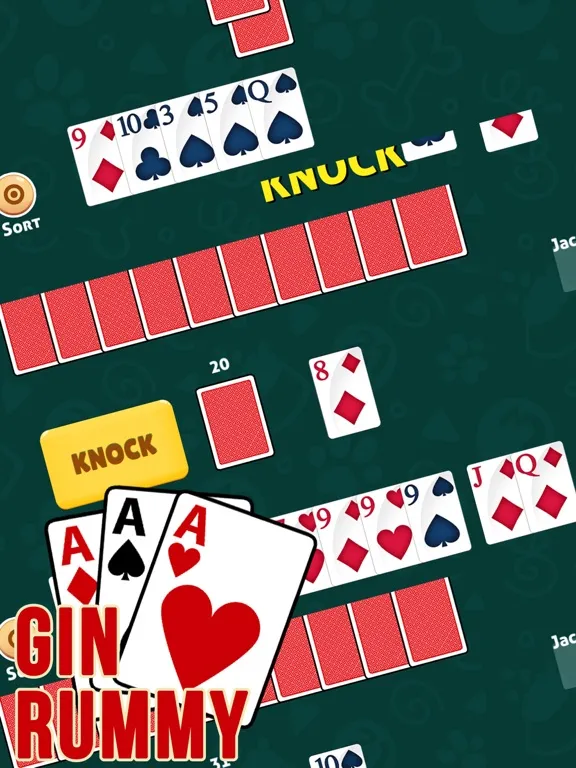 Capturas de tela do Gin Rummy Solo Classic iPad 