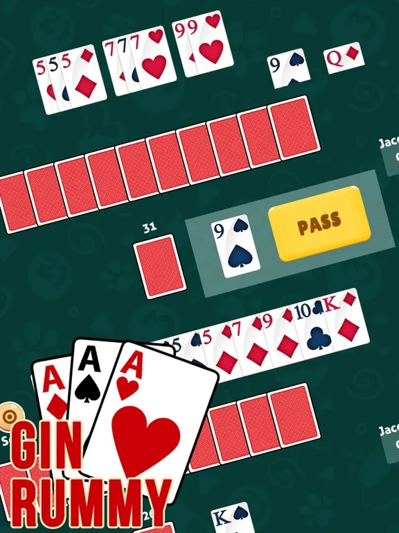 Capturas de tela do Gin Rummy Solo Classic iPad 