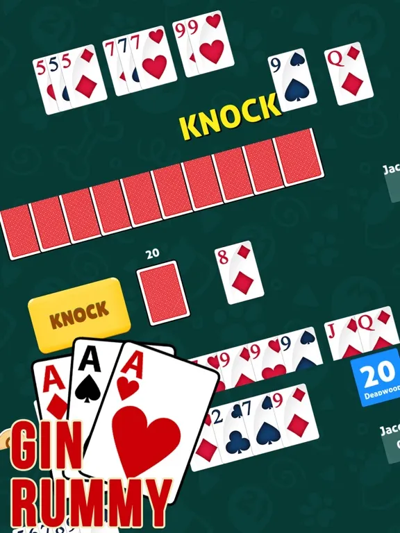 Capturas de tela do Gin Rummy Solo Classic iPad 