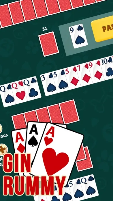 Capturas de tela do Gin Rummy Solo Classic