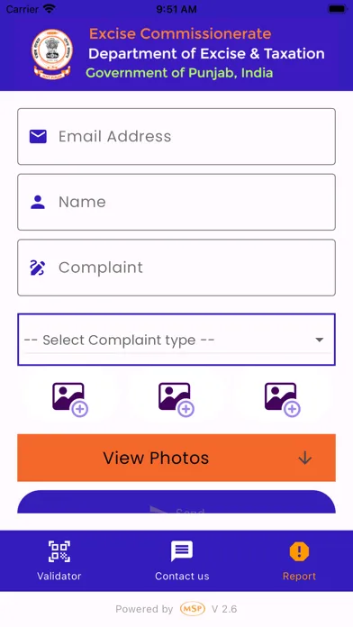 تصاویر Excise QR Label Citizen App