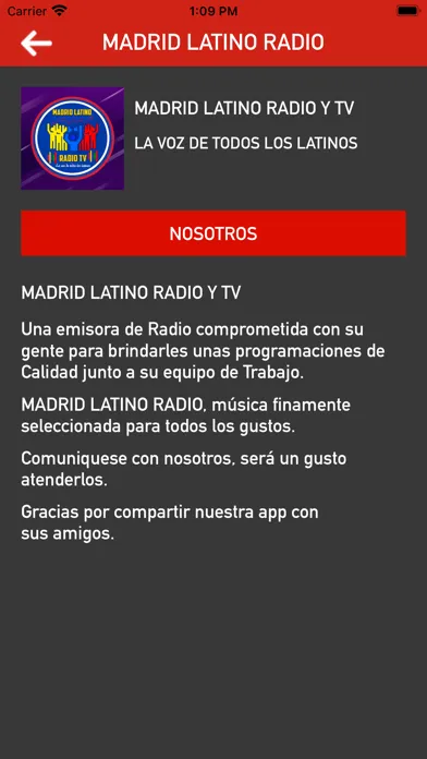 Screenshot di MADRID LATINO RADIO Y TV