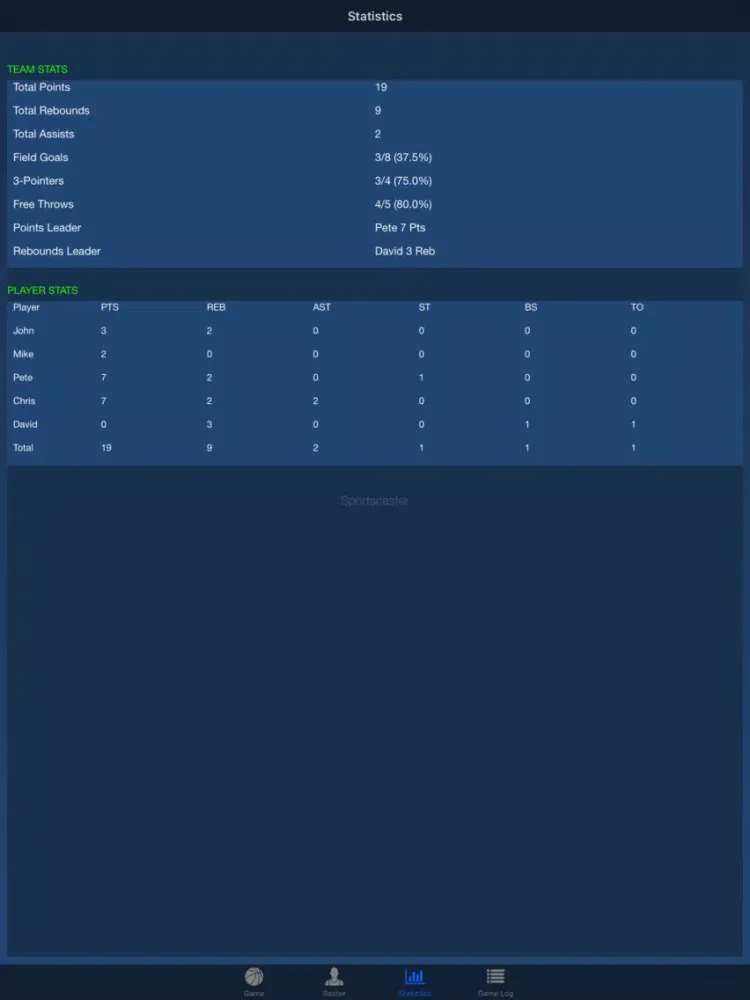 Sportscaster iPad 应用截图