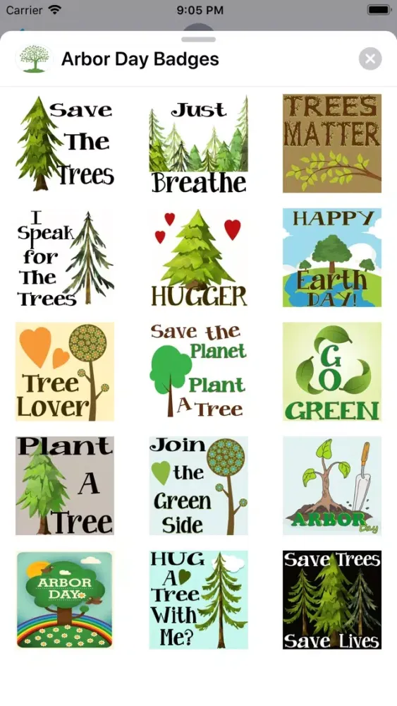 Screenshot di Arbor Day Badges