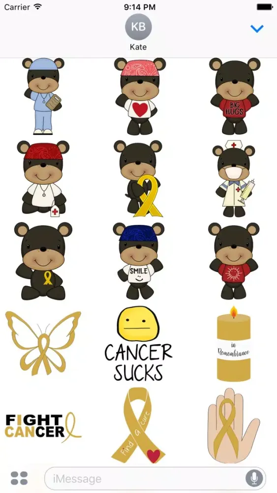 Скриншоты Childhood Cancer Stickers