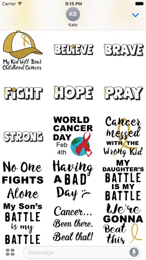 Скриншоты Childhood Cancer Stickers