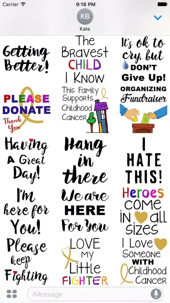 Скриншоты Childhood Cancer Stickers