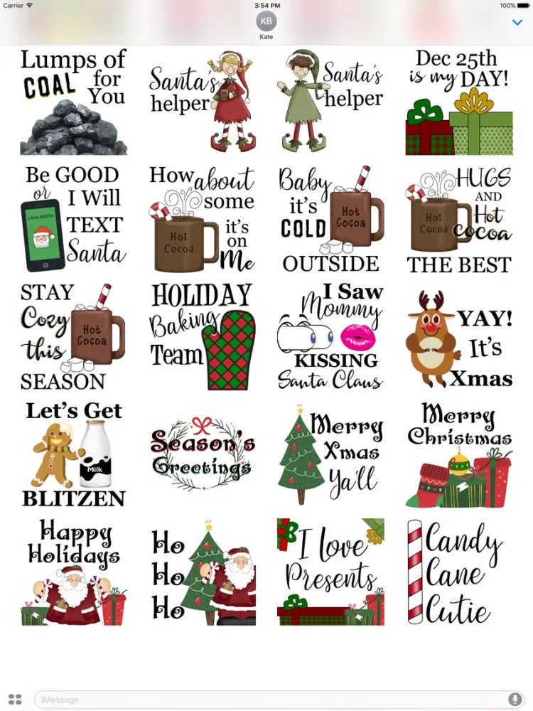 Christmas Presents Stickers iPad  Screenshots