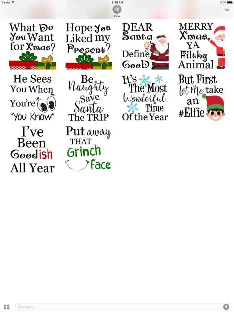 Christmas Presents Stickers iPad  Screenshots