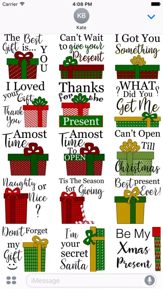 Christmas Presents Stickers Screenshots