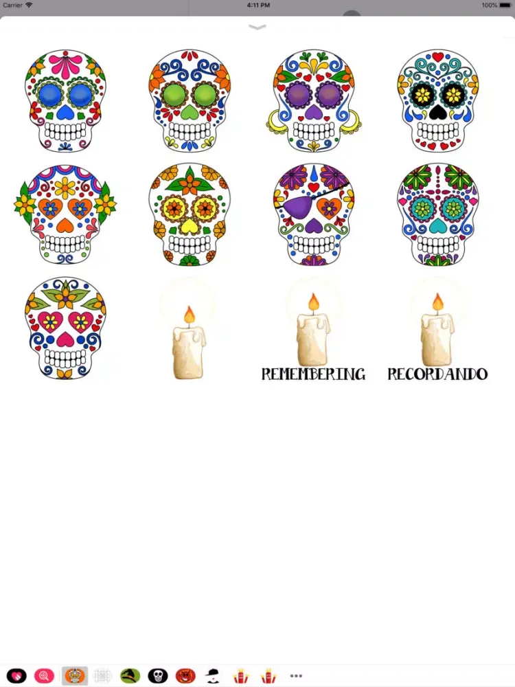 Capturas de tela do Dia De Muertos Quotes iPad 
