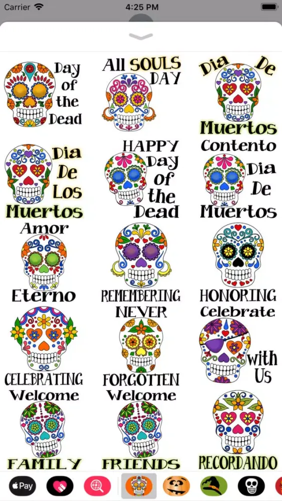 Capturas de tela do Dia De Muertos Quotes