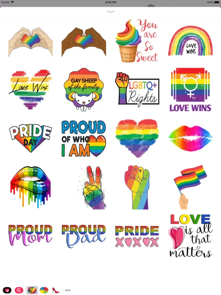 Captures d'écran de Gay Pride Texting iPad 