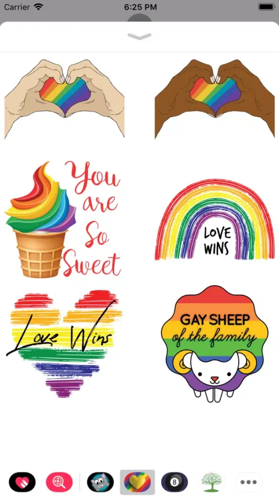 Captures d'écran de Gay Pride Texting