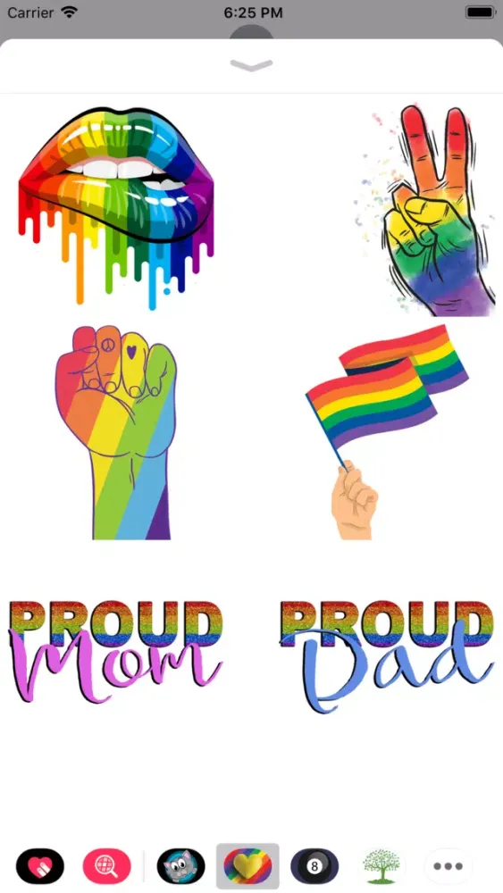 Captures d'écran de Gay Pride Texting