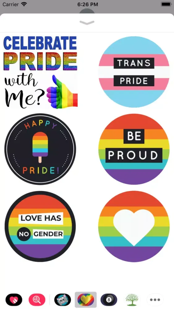 Captures d'écran de Gay Pride Texting