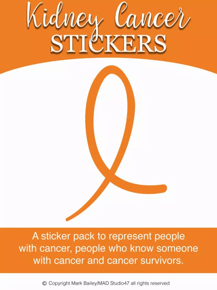 Kidney Cancer Stickers iPad 应用截图