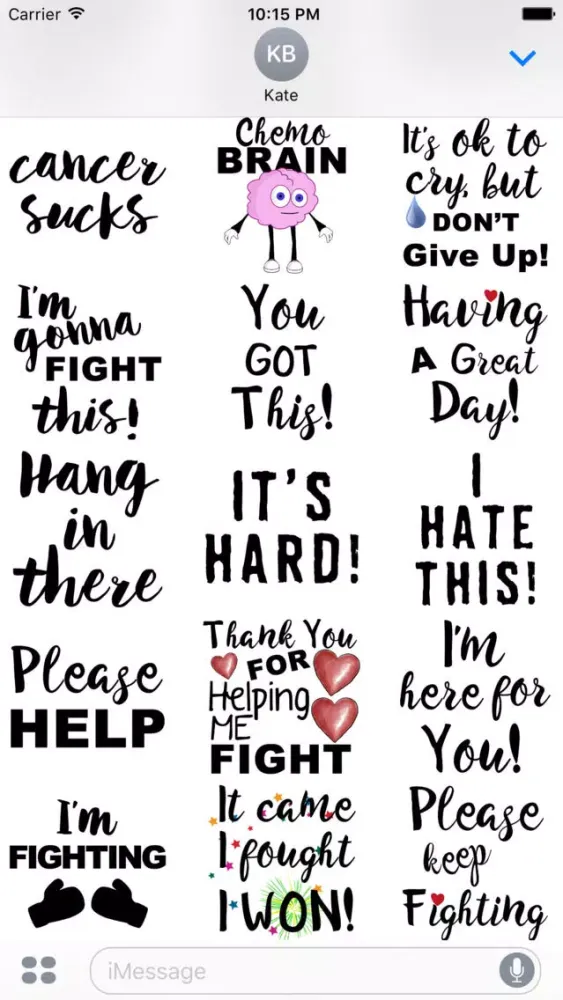 Kidney Cancer Stickers应用截图