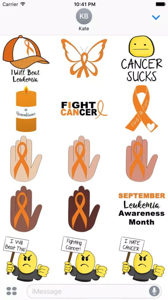 Leukemia Cancer Stickers Screenshots