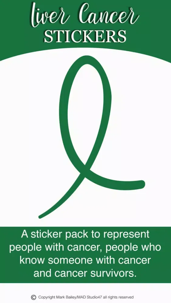 Tangkapan layar Liver Cancer Stickers