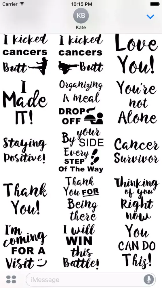 Tangkapan layar Liver Cancer Stickers
